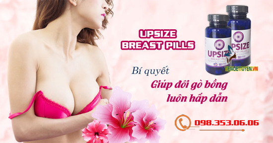 Viên uống nở ngực tự nhiên Upsize Breast Pills