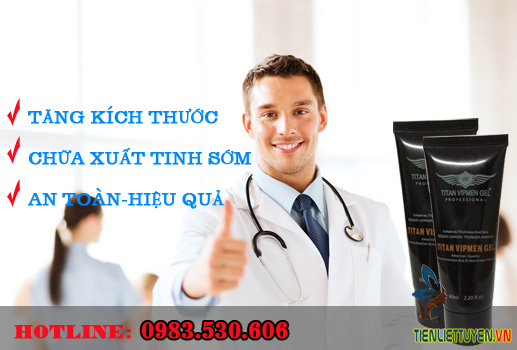 Gel titan Vipmen có tác dụng gì? Giá bán chính hãng tốt nhất