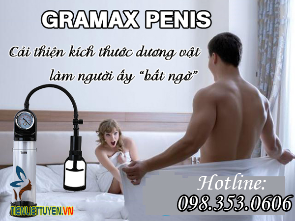 Công Dụng  Máy tập làm dương vật to và dài hơn GRAMAX - PENIS